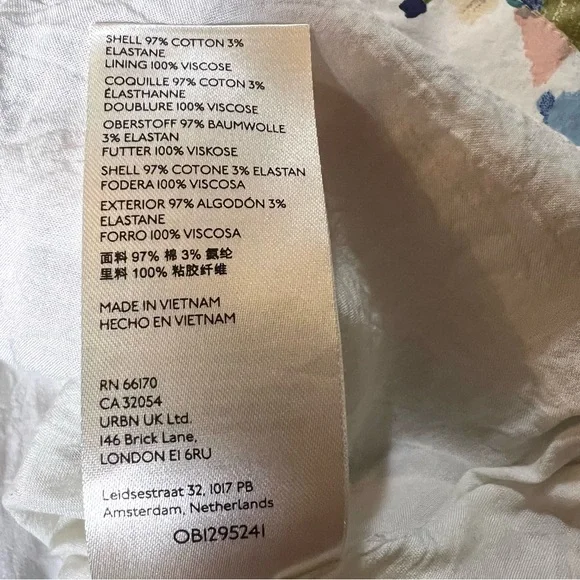 ANTHROPOLOGIE Maeve Textured Swing Mini Dress Criss Cross Back Size XL - Picture 13 of 14